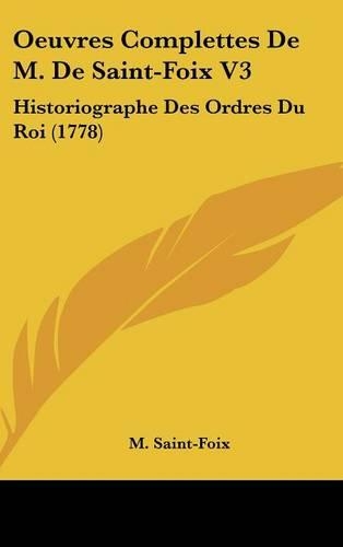 Oeuvres Complettes de M. de Saint-Foix V3
