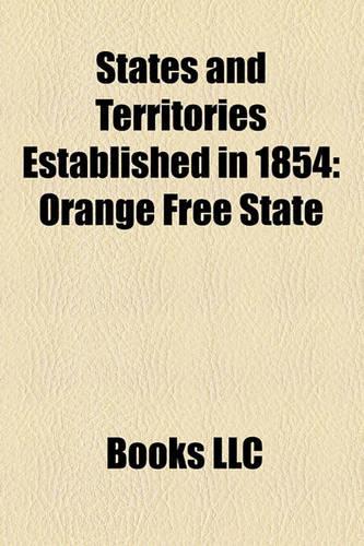 States and Territories Established in 1854