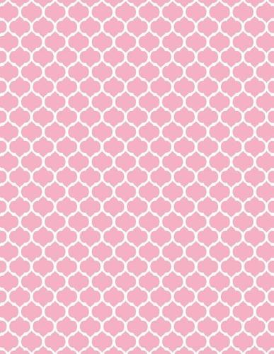 Moroccan Trellis - Pale Pink 101 - Lined Notebook With Margins 8.5x11