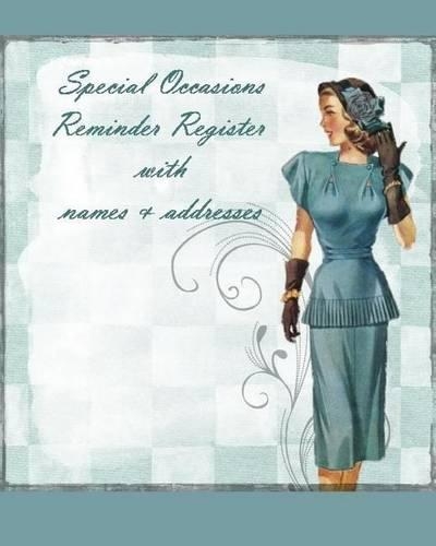 Special Occasions Reminder Register with Names & Addresses