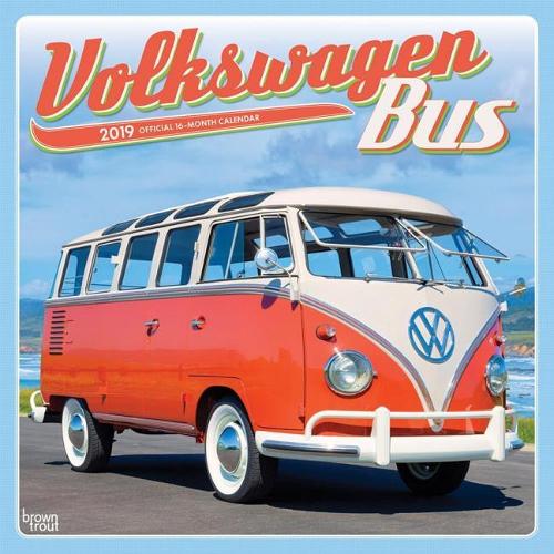 Volkswagen Bus 2019 Square Wall Calendar