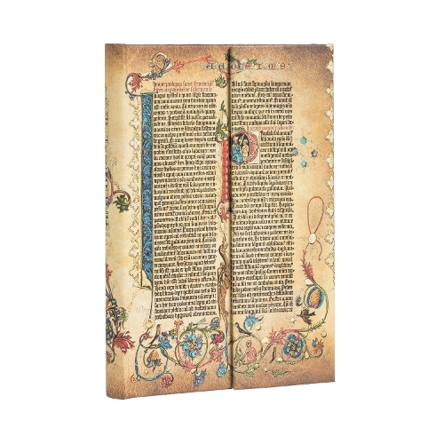 Paperblanks Parabole Gutenberg Bible Hardcover Mini Unlined Wrap Closure 176 Pg 85 GSM
