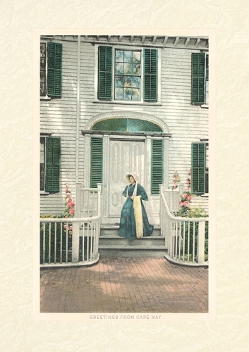 Vintage Lined Notebook Greetings from Cape May, New Jersey, Vintage Costume