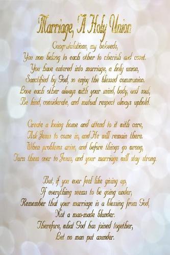 Marriage, a Holy Union Journal for Newlyweds