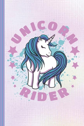 Unicorn Rider: Engineering Journal Notebook Planner 4x4 Quad Ruled Graph Paper, 100 Pages (6" X 9") School Students, Math Teachers