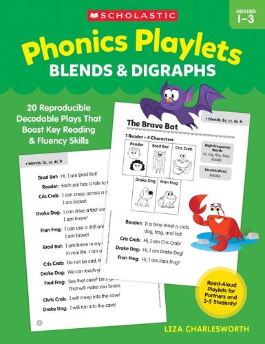 Phonics Playlets: Blends & Digraphs: 20 Reproducible Decodable Plays That Boost Key Reading and Fluency Skills