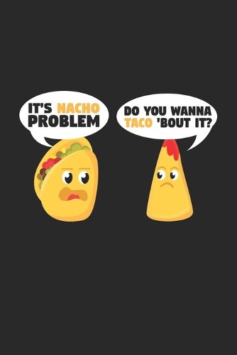 Nacho Taco: 6x9 FOOD - dotgrid - dot grid paper - notebook - notes