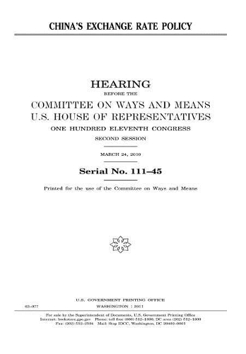 China's Exchange Rate Policy