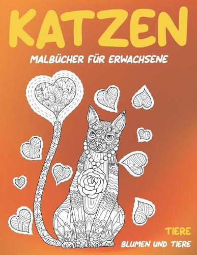 Malbücher für Erwachsene - Blumen und Tiere - Tiere - Katzen