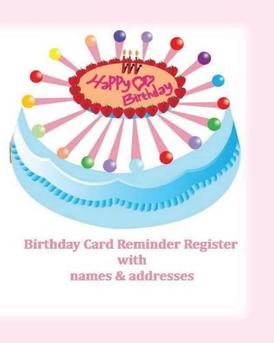 Birthday Card Reminder Register with names & addresses
