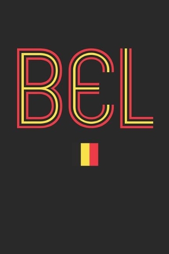 Vintage Belgium Notebook - Belgium Diary - Retro Belgian Flag Journal - Belgium Gifts: Medium College-Ruled Journey Diary, 110 page, Lined, 6x9 (15.2 x 22.9 cm)