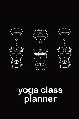 Om Three Cats Meditating Yoga Class Planner