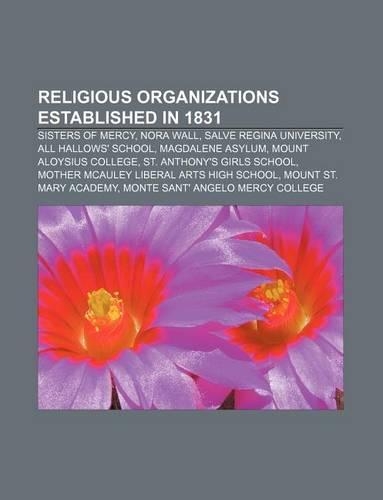 Religious Organizations Established in 1831