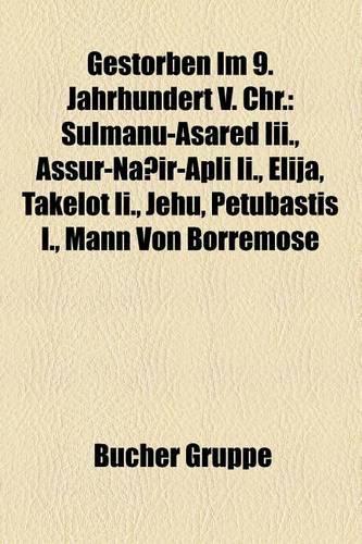 Gestorben Im 9. Jahrhundert V. Chr.