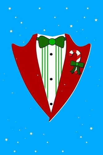 Christmas Party Tuxedo Journal Notebook: Blank Lined Ruled for Writing 6x9 110 Pages