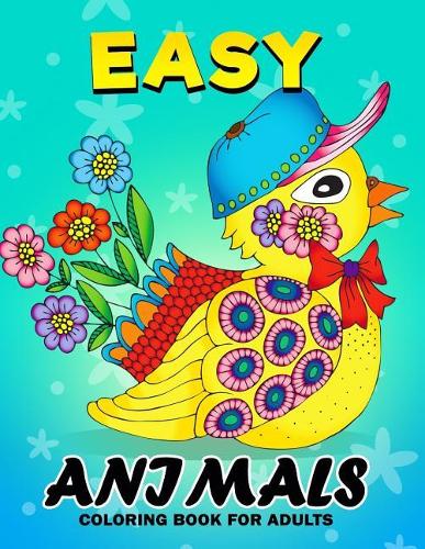 Easy Animals Coloring Book for Adults