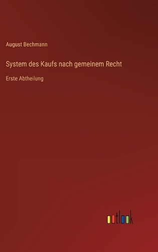 System des Kaufs nach gemeinem Recht
