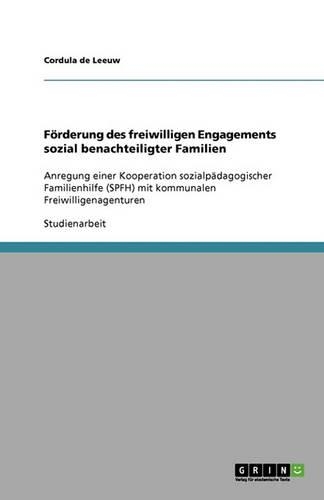 Förderung des freiwilligen Engagements sozial benachteiligter Familien