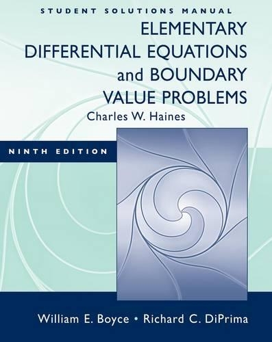 Elementary Differential Equations and Boundary Value Problems