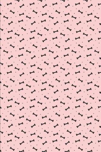 Dog Pattern - Dots Bones and Pink Background