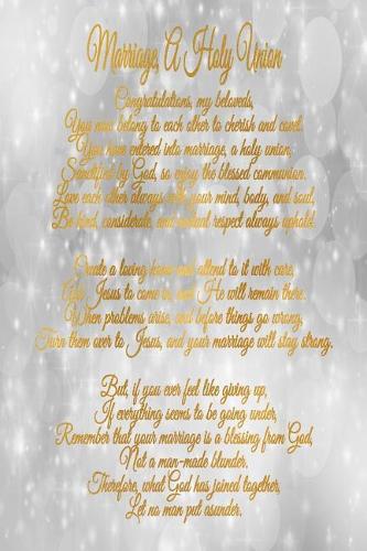 Marriage, a Holy Union Journal for Newlyweds