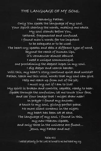 The Language Of My Soul