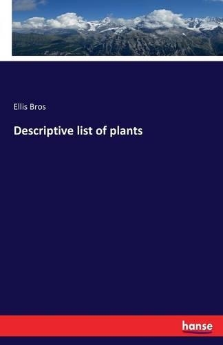 Descriptive list of plants: (English)