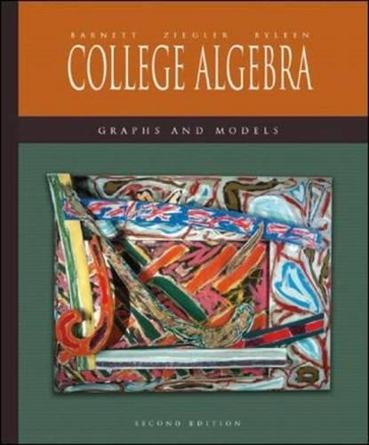 College Algebra: Graphs and Models(English)