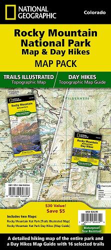 Rocky Mountain National Park Map & Day Hikes [map Pack Bundle]