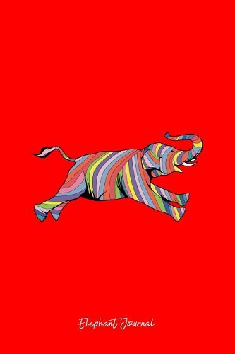 Elephant Journal: Dot Grid Journal - Colorful Elephant Black Cool Circus Zoo Elephant Lover Gift - Red Dotted Diary, Planner, Gratitude, Writing, Travel, Goal, Bullet