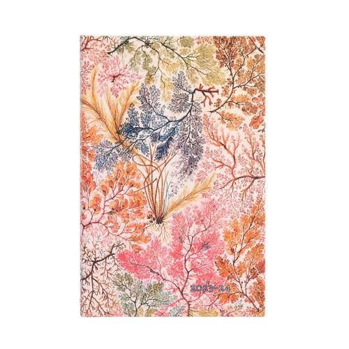 Paperblanks 2024 Anemone William Kilburn 18-Month Maxi Vertical Elastic Band Closure 208 Pg 80 GSM