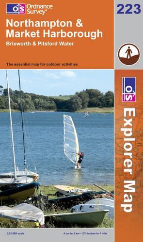 Northampton and Market Harborough: (Sheet 223 OS Explorer Map)