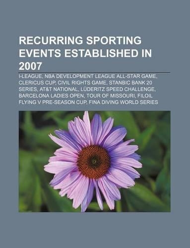 Recurring Sporting Events Established in 2007