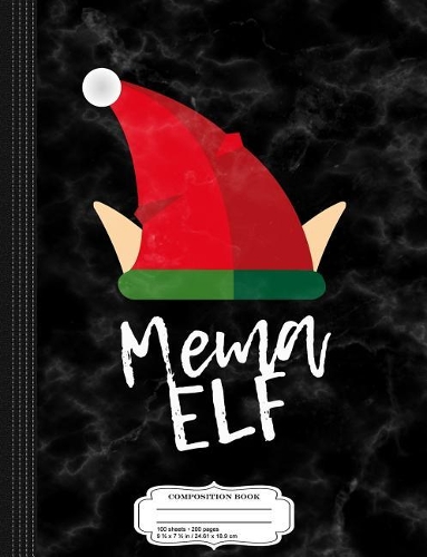 Mema Elf Christmas Composition Notebook