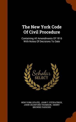 The New York Code of Civil Procedure