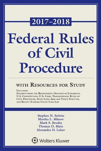 Federal Rules of Civil Procedure with Resources for Study