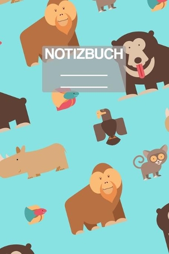 Notizbuch A5 Muster Suesse Tiere Baby Gorilla Adler Monkey: - 111 Seiten - EXTRA Kalender 2020 - Einzigartig - Liniert - Linie - Linien - Geschenk - Geschenkidee
