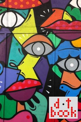 The Dot Book - A Dot Grid Notebook for Graphic Designers - Graffiti Series - 012