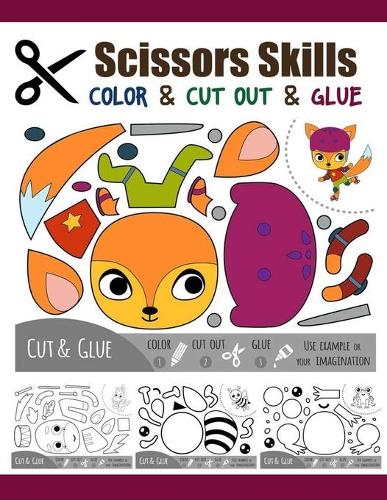 Scissors Skill Color & Cut out and Glue