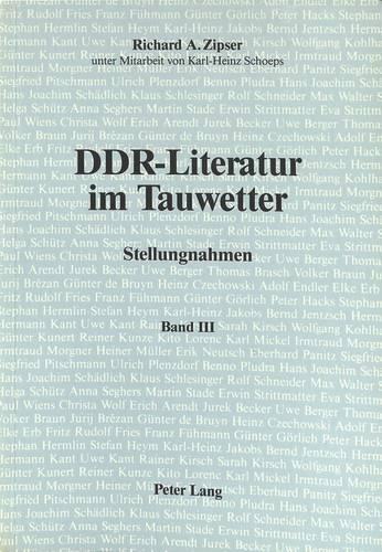 DDR-Literatur Im Tauwetter