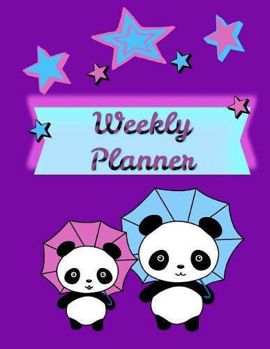 Weekly Planner: Undated Perpetual Cute Panda Bear Theme Planner 52 Weeks