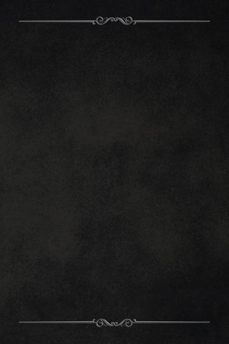 Black 101 - Blank Notebook with Bars & Scrolls Borders