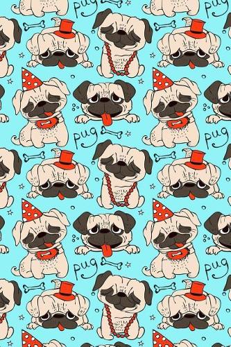 Bullet Journal Notebook Funny Pugs Pattern 5