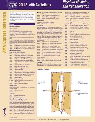 CPT Express Reference Coding Cards: Physical Therapy