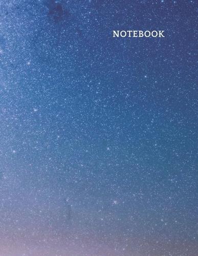 Lined Notebook: Ruled Pages Book (8,5 x 11 inches) - 100 Pages Journal II Planning, Drawing, Sketching, Writing, Galaxy, Stars