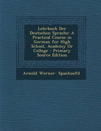 Lehrbuch Der Deutschen Sprache
