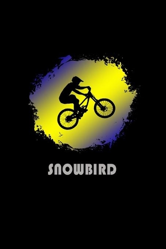 Snowbird: Utah Composition Notebook & Notepad Journal For Mountain Bikers. 6 x 9 Inch Lined College Ruled Note Book With Soft Matte Cover For Bike Fans.