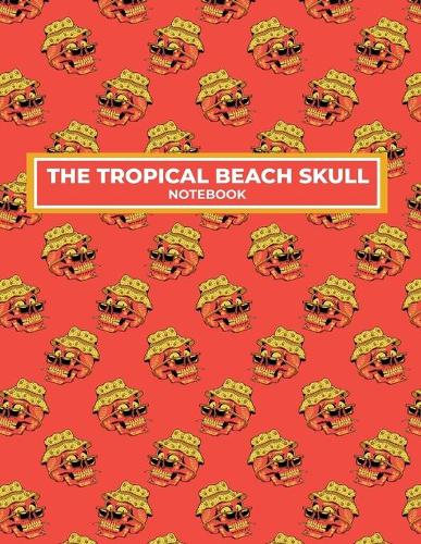 The Tropical beach Skull Notebook