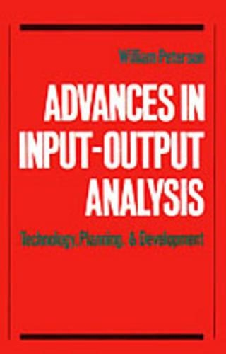 Advances in Input-Output Analysis: Technology, Planning, and Development(English)