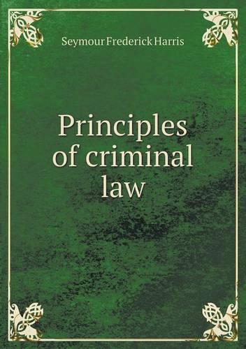 Principles of criminal law